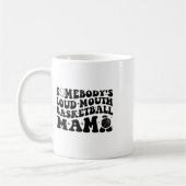 Jemand's Loud Mouth Sketll Mama Retro Wavy Groov Kaffeetasse (Links)