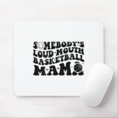 Jemand's Loud Mouth Sketll Mama Retro Wavy Groov Mousepad (Mit Mouse)