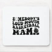 Jemand's Loud Mouth Sketll Mama Retro Wavy Groov Mousepad (Vorne)