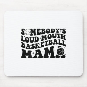Jemand's Loud Mouth Sketll Mama Retro Wavy Groov Mousepad