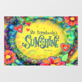 Jemand's Sunshine "Inspirivity" Window Cling Fensteraufkleber (Blatt)