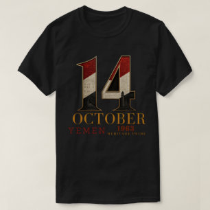 Jemen 14. Oktober-Revolution 1963 – Premium-Erbe T-Shirt