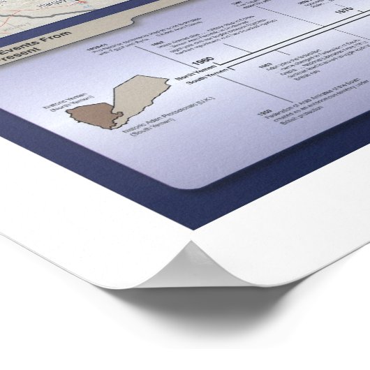 Jemen - Detaillierte Karte - 2002 Poster (Ecke)