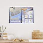 Jemen - Detaillierte Karte - 2002 Poster (Küche)