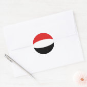 Jemen Fisheye Flag Sticker (Umschlag)