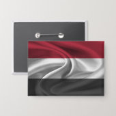 Jemen-Flag Button (Vorderseite/Rückseite)