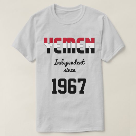 Jemen Flag Independence Celebration T-Shirt (Design vorne)