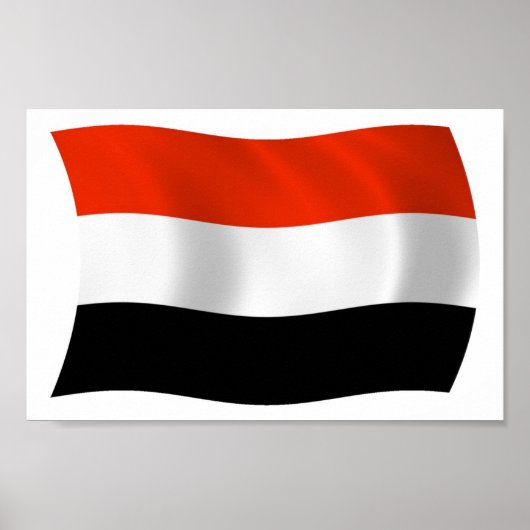 Jemen Flag Poster Print (Vorne)