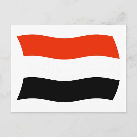 Jemen Flag Postkarte (Vorderseite)