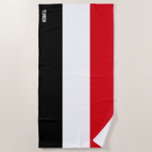 Jemen Flag Splendid Patriotic Strandtuch (Vorderseite)