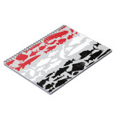 Jemen-Flagge aus Fisch - Fischereidesign Notizblock (Linke Seite)