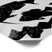 Jemen-Flagge aus Fisch - Fischereidesign Poster (Ecke)