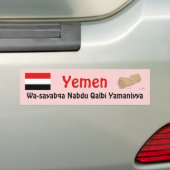 Jemen-Flagge + Autoaufkleber (Auf Auto)