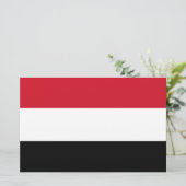 Jemen-Flagge Briefpapier (Stehend Vorderseite)