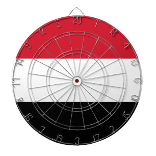 Jemen-Flagge Dartscheibe