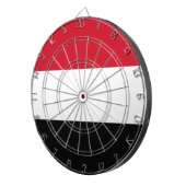 Jemen-Flagge Dartscheibe (Vorderseite rechts)