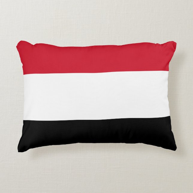 Jemen-Flagge Dekokissen (Vorderseite)