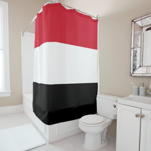 Jemen-Flagge Duschvorhang (Beispiel)