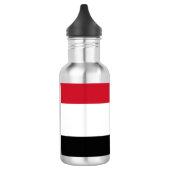 Jemen-Flagge Edelstahlflasche (Links)