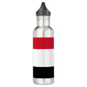 Jemen-Flagge Edelstahlflasche (Links)