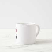 Jemen-Flagge Espressotasse (Vorderseite Rechts)