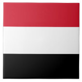Jemen-Flagge Fliese (Vorderseite)