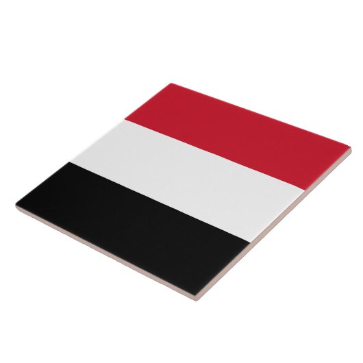 Jemen-Flagge Fliese (Seite)