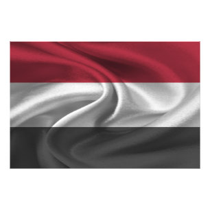Jemen-Flagge Fotodruck