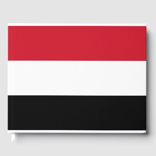 Jemen-Flagge Gästebuch (Vorderseite)