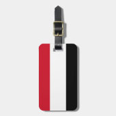 Jemen-Flagge Gepäckanhänger (Vorderseite vertikal)