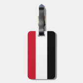 Jemen-Flagge Gepäckanhänger (Rückseite vertikal)