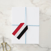 Jemen-Flagge Geschenkanhänger (Mit Garn)