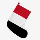 Jemen-Flagge Großer Weihnachtsstrumpf (Vorderansicht (hängend))