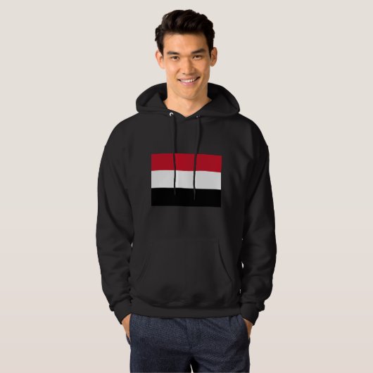Jemen-Flagge Hoodie (Vorne ganz)