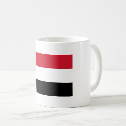 Jemen-Flagge Kaffeetasse (VorderseiteRechts)