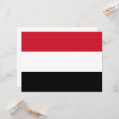 Jemen-Flagge Karte (Vorderseite/Rückseite Beispiel)