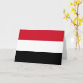 Jemen-Flagge Karte (Gelbe Blume)