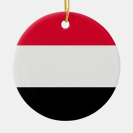 Jemen-Flagge Keramik Ornament