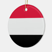 Jemen-Flagge Keramik Ornament (Links)