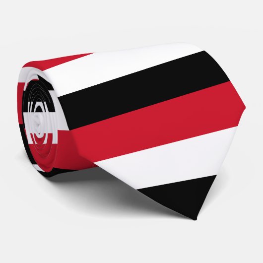 Jemen-Flagge Krawatte (Gerollt)
