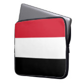 Jemen-Flagge Laptopschutzhülle (Vorderseite Links)