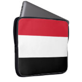 Jemen-Flagge Laptopschutzhülle (Vorne Rechts)