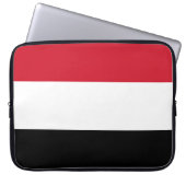 Jemen-Flagge Laptopschutzhülle (Vorderseite)