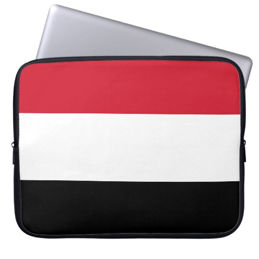 Jemen-Flagge Laptopschutzhülle (Vorderseite)