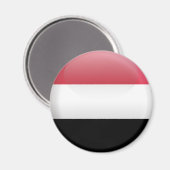 Jemen-Flagge Magnet (Vorderseite/Rückseite)