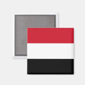 Jemen-Flagge Magnet (Vorderseite/Rückseite)