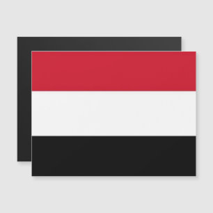 Jemen - Flagge - Magnetkarte