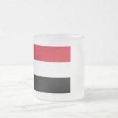 Jemen-Flagge Mattglastasse (Mittel)