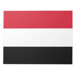 Jemen-Flagge Notizblock