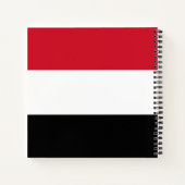 Jemen-Flagge Notizbuch (Rückseite)